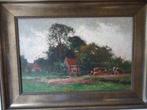 Te koop: landelijk schilderij van Ben Viegers, Ophalen, Gebruikt, Schilderij, Minder dan 50 cm