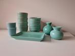 aardewerk groen blauw vaasje schaal servies 15 rommelmarkt, Huis en Inrichting, Ophalen, Nieuw