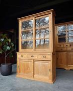 Teakhouten buffetkast | Teak vitrinekast met laden #2456, Niet ingevuld, Gebruikt, 100 tot 150 cm, 200 cm of meer