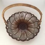 Vintage West Germany Presenteer Schaal met Rotan Hengsel, Ophalen of Verzenden