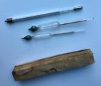 Antieke meetinstrumenten. thermometer . urinetester. medisch, Antiek en Kunst, Ophalen of Verzenden