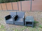 grijs rotan gevlochten kunststof, Ophalen, Gebruikt, Kunststof