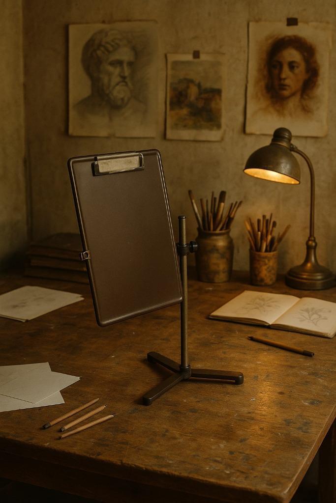 Zeldzame vintage tekentafel / lessenaar – hoogte 53 cm, Doe-het-zelf en Verbouw, Tekentafels, Gebruikt, Minder dan 130 cm, Ophalen of Verzenden