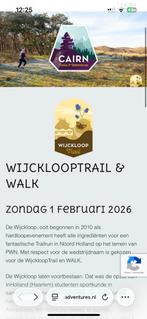Wijcklooptrail 16 km (2 kaartjes), Overige merken, Overige typen, Nieuw, Ophalen of Verzenden