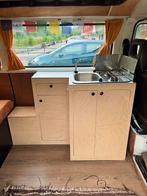 VW T3 houten keuken met fornuis en spoelbak, Ophalen, Zo goed als nieuw