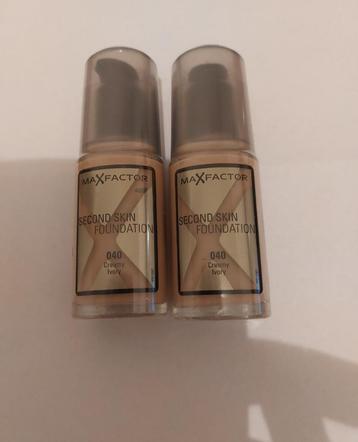 2 nieuwe Max Factor Second Skin Foundation (advr 79) beschikbaar voor biedingen
