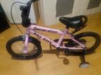 Roze kinderfiets met zijwieltjes, Fietsen en Brommers, Fietsen | Kinderfietsjes, Zijwieltjes, Gebruikt, Ophalen of Verzenden, Minder dan 16 inch