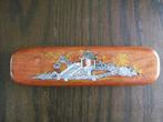 Houten pennen doos Oosters motief inlay mother of pearl., Ophalen, Zo goed als nieuw, Overige typen, Overige merken