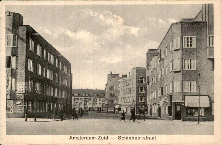 Amsterdam- Zuid Schipbeekstraat, Verzamelen, Ansichtkaarten | Nederland, Gelopen, Noord-Holland, Voor 1920, Ophalen of Verzenden