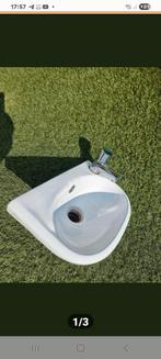 Kleine  Wastafel met kraan - Gebruikt, Ophalen of Verzenden, Gebruikt, Chroom, Wastafel