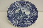 Antiek Delfts blauw wandbord met molen., Antiek en Kunst, Antiek | Wandborden en Tegels, Ophalen of Verzenden