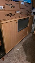 Houten Dressoir met Lades en Deuren, Ophalen, Gebruikt, 50 tot 100 cm, Modern