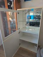 Vitrine kast met licht en spiegelwand, Huis en Inrichting, Kasten | Vitrinekasten, Gebruikt, 100 tot 150 cm, 50 tot 100 cm, 25 tot 50 cm
