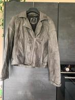 Stoere Biker Jas - Olijfgroen - Maat 40, Ophalen of Verzenden, Gedragen, Maat 38/40 (M), Groen