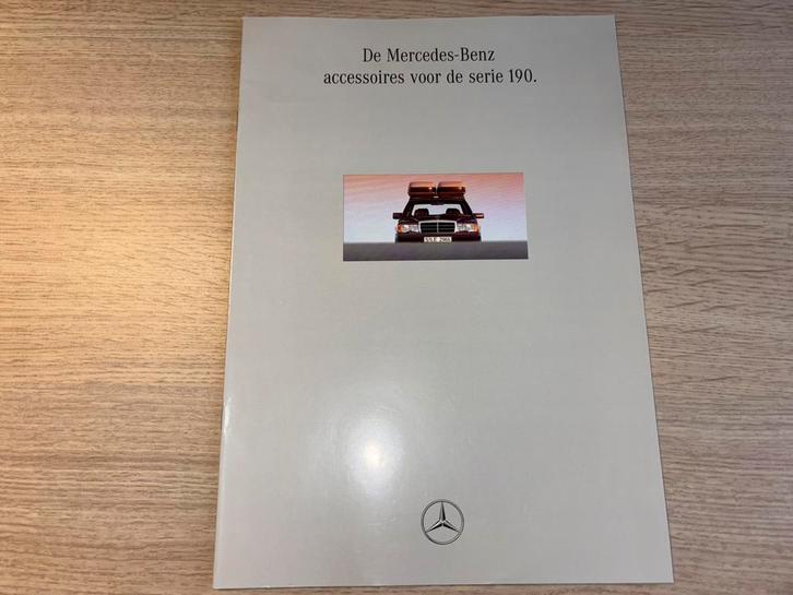 Folder Mercedes-Benz 190-serie accessoires (W201) 1992, Boeken, Auto's | Folders en Tijdschriften, Zo goed als nieuw, Mercedes