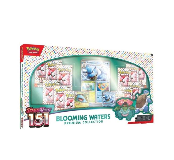 Pokémon 151 Blooming Waters Premium Collection, Hobby en Vrije tijd, Verzamelkaartspellen | Pokémon, Nieuw, Boosterbox, Foil, Ophalen of Verzenden