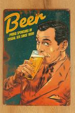 Wandbord Bier/Beer, Ophalen of Verzenden, Nieuw, Reclamebord