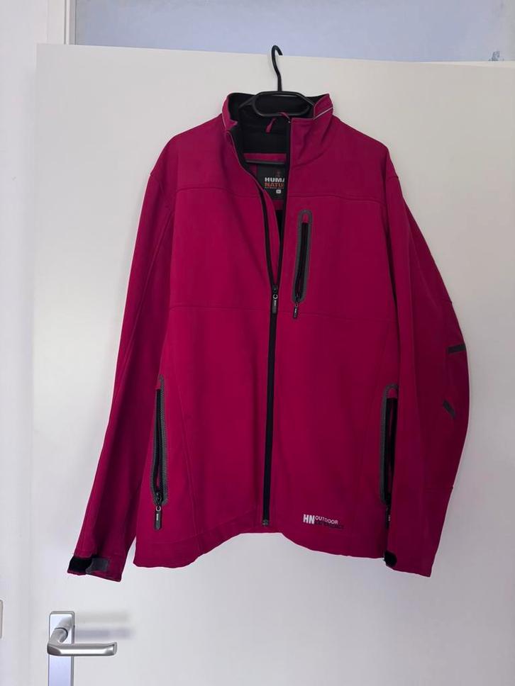 Human Nature Softshell Jas Maat L, Kleding | Heren, Jassen | Zomer, Gedragen, Maat 52/54 (L), Rood, Ophalen of Verzenden