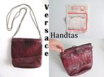 Vintage design handtas Versace, kleur bordeau rood, Ophalen of Verzenden, Gebruikt, Rood, Handtas