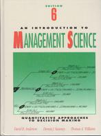 An Introduction to Management Science - engelstalig., Boeken, Ophalen of Verzenden, Zo goed als nieuw, Management