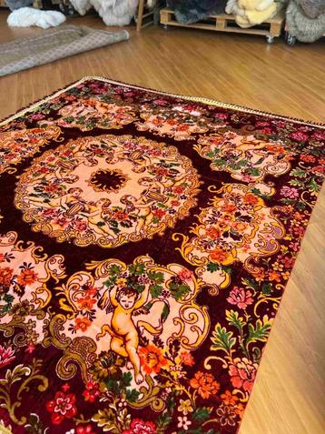 Kleurrijke grand foulard sprei velvet 240/215 beschikbaar voor biedingen