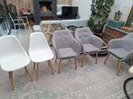 6 Eetkamerstoelen - Gebruikt, 1 Kapot, 1 Gerepareerd, Huis en Inrichting, Stoelen, Ophalen, Gebruikt, Stof, Vijf, Zes of meer stoelen
