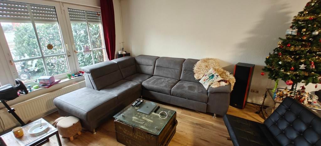 Scandinavische bank/hoekbank antraciet - 6 maanden oud, Ophalen, Zo goed als nieuw, Stof, Scandinavisch