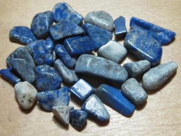 ede. 3x 50Kt edelstenen LAPIS LAZULI met CALCIET(4)   beschikbaar voor biedingen