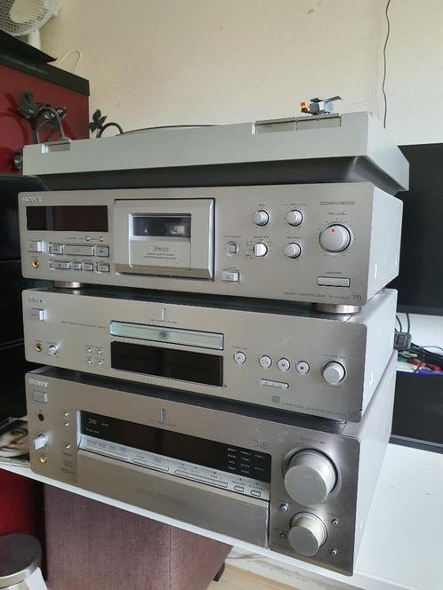 stereotoren incl luidsprekers en cd's, Audio, Tv en Foto, Stereo-sets, Gebruikt, Cassettedeck, Cd-speler, Tuner of Radio, Speakers