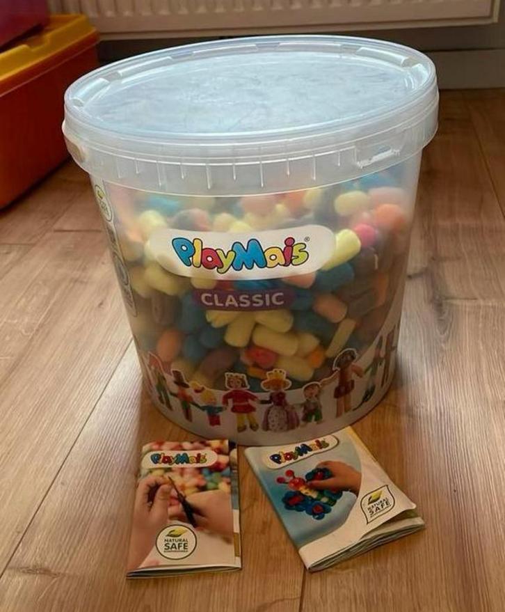 Grote bak playmais te koop, Hobby en Vrije tijd, Knutselen, Zo goed als nieuw, Ophalen