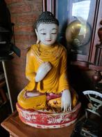 Antiek Boeddhabeeld van Marmer, Antiek en Kunst, Ophalen of Verzenden