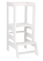 Leertoren Keukenhulp | Leertoren Peuters | Stabiel | Wit, Ophalen, Zo goed als nieuw, Overige typen, Aanschuifbaar