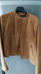 Zara Echt Suede Jas - Camel - XL, Bruin, Zara, Maat 42/44 (L), Ophalen of Verzenden