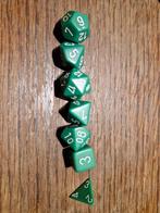 Groene dobbelstenen set polydice, Hobby en Vrije tijd, Gezelschapsspellen | Bordspellen, Een of twee spelers, Ophalen of Verzenden