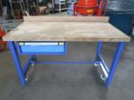 mobiele werkbank werktafel met lade houtenblad, Doe-het-zelf en Verbouw, Werkbanken, Ophalen, Gebruikt, Zandhaarweg, Werkbank