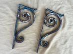 2 ijzeren hoek ornament, Antiek en Kunst, Curiosa en Brocante, Ophalen of Verzenden
