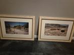 Twee ingelijste foto's van oude ruïnes, Huis en Inrichting, Woonaccessoires | Lijsten, Ophalen, 50 tot 75 cm, Zo goed als nieuw