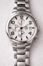 Mercedes-Benz chronograaf horloge – stalen band –nette staat, Ophalen, Gebruikt, Staal, Overige merken