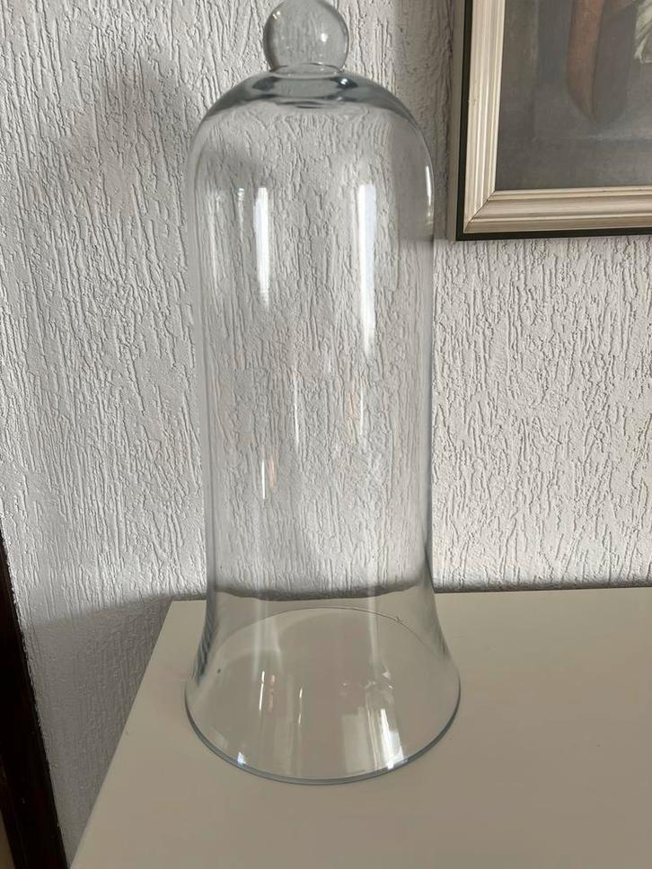 Oude antieke glazen stolp/ hoog model, Huis en Inrichting, Woonaccessoires | Stolpen, Gebruikt, Ophalen