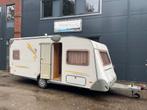 Fraaie èn complete Knaus Cheers 500TF, vastbed, 1e eigenaar!, Caravans en Kamperen, Caravans, Rondzit, Bedrijf, Schokbreker, 5 tot 6 meter