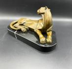 Liggende bronzen panter Art-Deco stijl., Ophalen of Verzenden