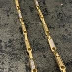 14 k gouden versace schakel ketting, Sieraden, Tassen en Uiterlijk, Kettingen, Ophalen of Verzenden, Nieuw, Overige kleuren, Goud