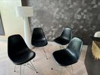Eetkamer stoelen, Huis en Inrichting, Stoelen, Ophalen, Kunststof, Gebruikt, Zwart
