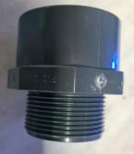 PVC HD DRAADEIND 50 x 1 1/4” RECHT - Puntstuk - Koidreams, Ophalen of Verzenden, Nieuw, Vijverfilter