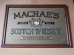 Grote spiegel Macraes whisky pub mancave barspiegel 89x63cm, Reclamebord, Gebruikt, Ophalen