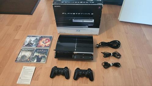 Playstation 3 60GB Backwards Compatible 2 Controllers Doos, Spelcomputers en Games, Spelcomputers | Sony PlayStation 3, Zo goed als nieuw