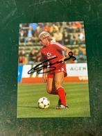Gesigneerde spelerskaart Norbert Nachtweih Bayern Munchen, Verzamelen, Ophalen of Verzenden, Zo goed als nieuw, Spelerskaart