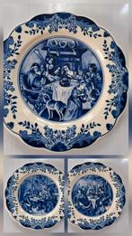 3x Antieke "Regina Gouda" wandborden. Delfts blauw, Ophalen
