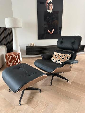 Lounge chair XL zwart walnoot beschikbaar voor biedingen