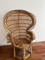 Rotan Pauwstoel, Huis en Inrichting, Stoelen, Ophalen, Gebruikt, Bruin, Riet of Rotan